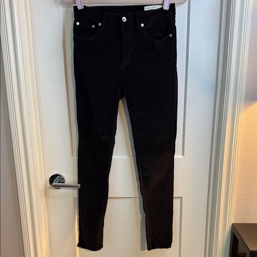 Rag and Bone Velvet Women's Black Jeans